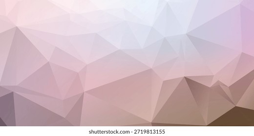 Fondo Abstractas Geométrico Pastel Con Luz Suave, Gradientes Suaves Y Diseño Poligonal Moderno