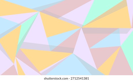 Pastel Geometric background, can use for wall decoration, cover book, and layout