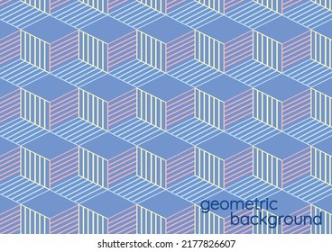 pastel geometric background vector design