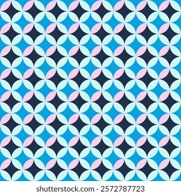 Pastel Geometric Circle Pattern Design
