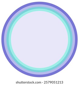 A Pastel Geometric Circular Gradient Design