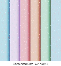Pastel Gift Wrap Set Background Wallpaper and Pattern 