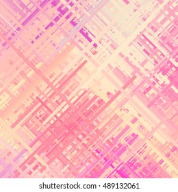 Pastel glitch background, distortion effect, abstract texture, random trend color diagonal lines for design concepts, posters, wallpapers, presentations and prints. Vector illustration.