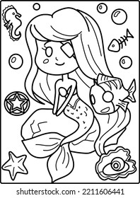 Pastel Goth Animal Coloring Page