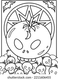 pastel goth Animal coloring page