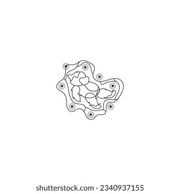 pastel goth coloring page vector 