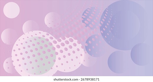 Pastel gradiente fundo abstrato com composição de formas dinâmicas e meio-tom.Fundo abstrato colorido sobrepor camada no espaço brilhante com círculos decoração efeito