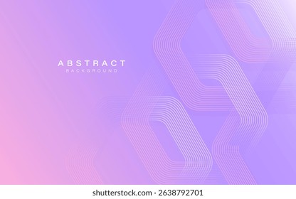 Pastel gradient background with abstract pink and purple geometric lines and hexagon shapes