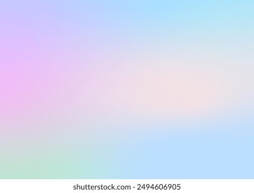 Fondo de degradado pastel Púrpura, rosa, naranja, amarillo, azul, verde, Ilustración vectorial borrosa Abstractas.