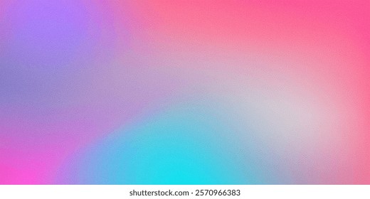 Pastel gradient background with grain texture, abstract noise blur with pink, orange and blue tones