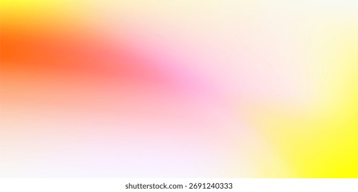 Fundo Gradiente Pastel Com Amarelo Quente, Rosa E Laranja Para Uso Criativo
