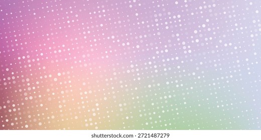 Pastellfarbener Farbverlauf-Hintergrund mit weißem Punktmuster für modernes abstraktes Design