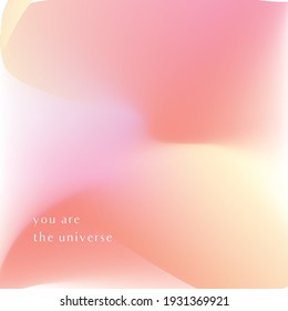 Pastel gradient backgrounds vector set. Soft tender pink, yellow, dark pink, orange gradients. Light pale color abstract background for app, web design, webpages, banners, greeting cards etc with text