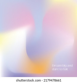 Pastel Gradient Backgrounds Vector Set. Soft Tender Pink, Yellow, Orange, Purple Gradients. Light Pale Color Abstract Background For App, Web Design, Webpages, Banners, Greeting Cards Etc With Text