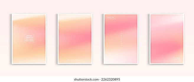 Pastel gradient backgrounds vector set  soft color  bright colorful colors  simple modern screen design  sunset   sunrise sky colors  You can use for web design  webpages  banners  greeting cards 
