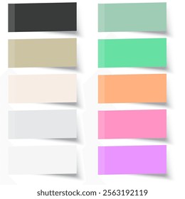 Pastel gradient blocks. Neutral color palette. Soft tone rectangles. Light vector elements.