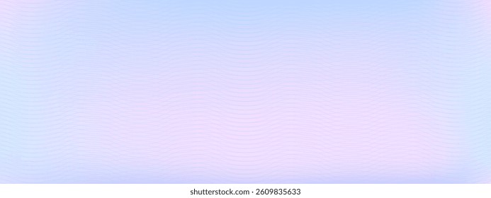 Pastel gradient cheque watermark for certificate, voucher, money vector illustration