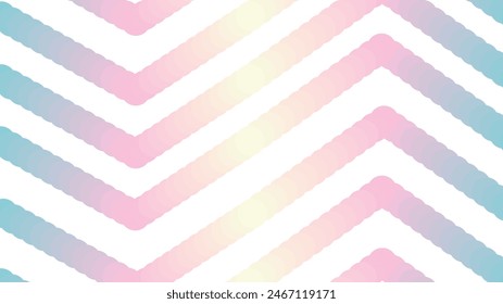 Pastel Gradient Colored Cloudy Zig Zag Stripes Background