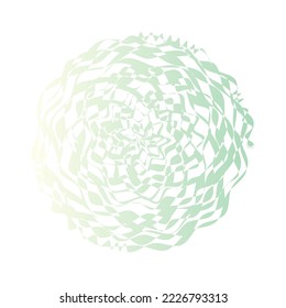 Pastel gradient decorative wavy spiral. Vector illustration.