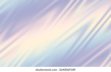 Pastel gradient halftone dots background. Vector illustration. Abstract pop art style dots on abstract blur background
