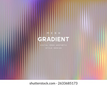 Pastel gradient mesh background with vertical stripes and smooth transitions. Abstract vector design for web, branding, posters, digital art, and modern creative projects.