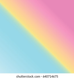 Pastel Gradient Pink, Yellow & Blue