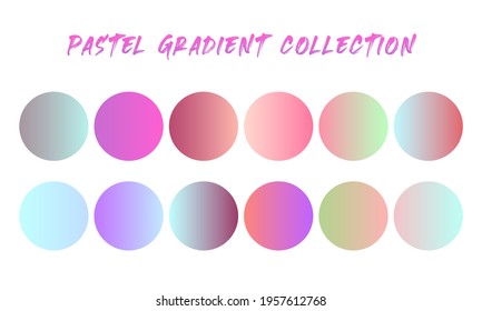 Pastel Gradient Swatches Set Stylish Design