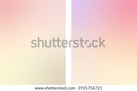 Pastel  gradient textured backgrounds. Vector, can be used for web and print. You can use a grainy texture for both backgrounds.