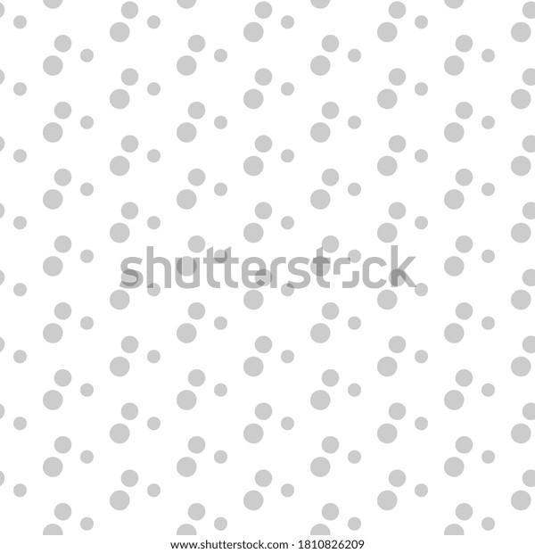Pastel Gray White Polka Dot Design Stock Vector (Royalty Free