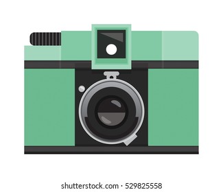 Pastel Green Analog Film Camera 