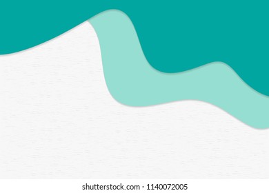 Pastel green background with copy space paper design for your business. Vector illustration eps 10.