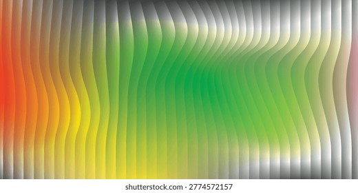 Pastel green and blue gradient abstract background with blurred smooth clolorful lines. 3D rendering