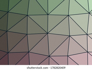 Pastel Green color Abstract color Low-Polygones Generative Art background illustration