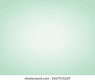 Pastel green gradient color background. Abstract mint green background. Banner for advertise product on website. Space for text. Vector illustration.