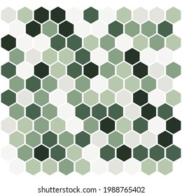 Pastel Green Hexagon For Background.