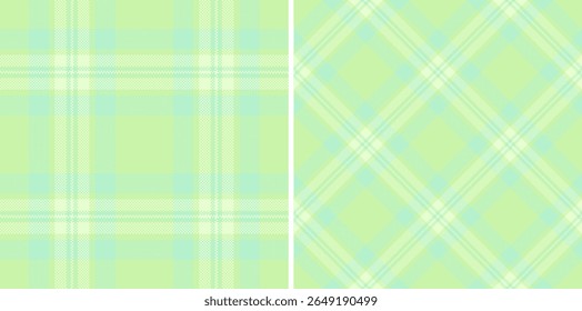Padrões de xadrez verde pastel, perfeito para design têxtil, temas de primavera, ou produtos para bebês.  Dois estilos distintos oferecem versatilidade.  Texturas sutis e cores suaves evocam uma sensação de calma e serenidade.