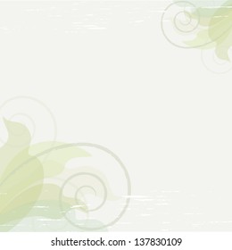 Pastel green summer vector background with copy space.