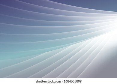 pastel green white line layer abstract background