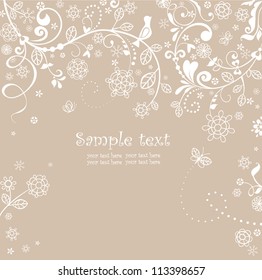 Pastel greeting card