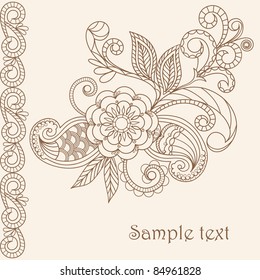 Pastel greeting card