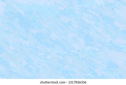 Pastel grunge camouflage. Blue sky texture. Camo background in trendy blue colors. Glitch watercolor blue green purple pattern. Vector illustration for print, textile, paper.