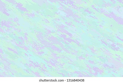 Pastel grunge camouflage. Green floral texture. Camo background in trendy summer colors. Glitch watercolor blue green purple pattern. Vector illustration for print, textile, paper.