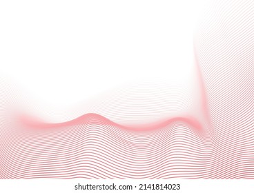 Pastel halftone wave line background 