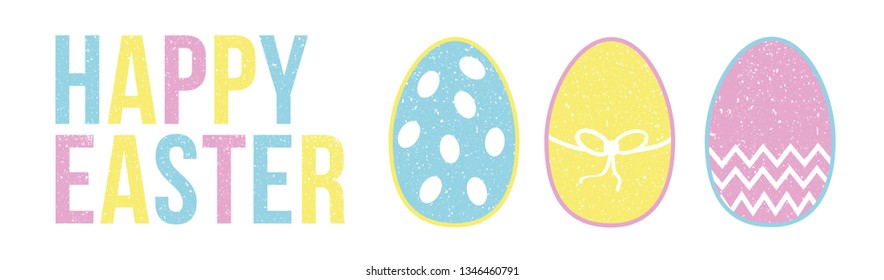 Pastel happy easter 