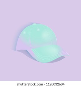 Pastel hat vector illustration.