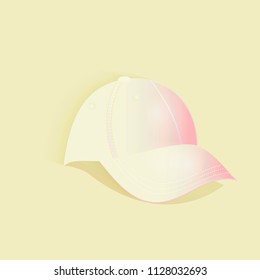 Pastel hat vector illustration.