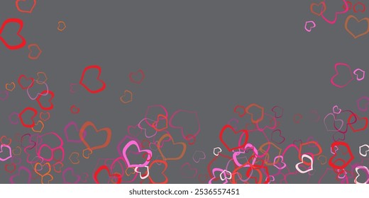 Pastel hearts background. Rainbow unicorn wallpaper for Valentine day.  Flyers, invitation, posters, brochure, banners, voucher design template