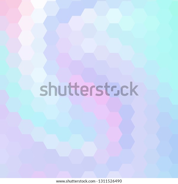 Pastel Hexagonal Design Abstract Vector Illustration Stock Vector