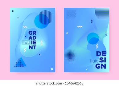 Pastel Hipster Memphis Brochure. Vibrant Flow Design. Liquid Banner. Vector Business Magazine. Hipster Memphis Gradient. Trendy Fluid Design. Graphic Wave Pattern. Abstract Memphis Background.