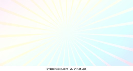 Pastellfarbener Hologramm-Hintergrund mit Sonnenaufgängen, Vektorgrafik. Holografische abstrakte digitale moderne horizontale Muster mit geometrischen Ornament von Linien mit lebendigen und energetischen Effekt.